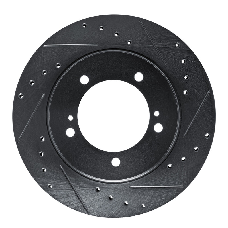 Chevrolet Tracker Brake Rotor (1) - Front Right - R1 Concepts - Drilled & Slotted - Black - `99-`08